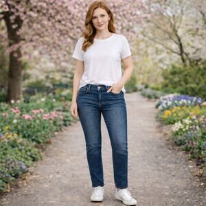 MOTHER SZ 25 The Stunner Fray Denim Jeans Wash Roasting Nuts $228